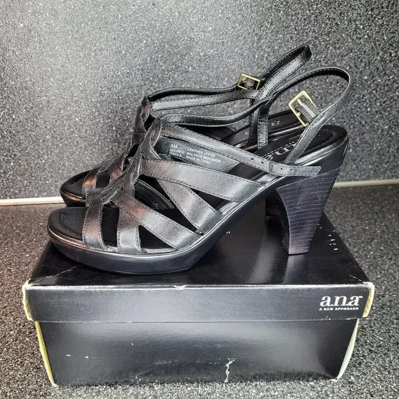 A.N.A. Women's Dress Shoes Size 8 in Hero Black A.N.A. Women's Dress Shoes Size 8 in Hero Black
